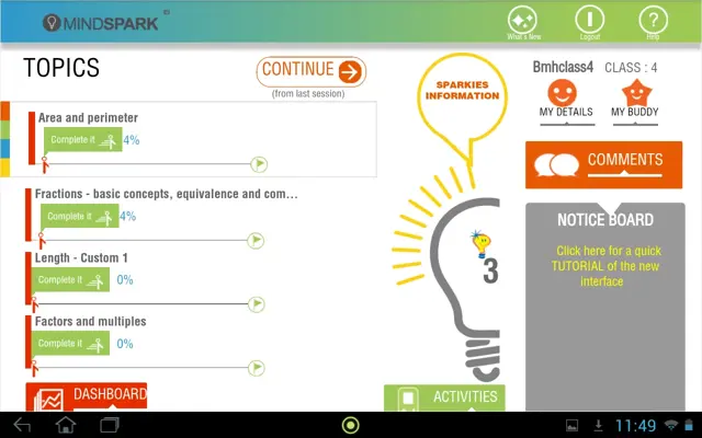 Mindspark android App screenshot 4